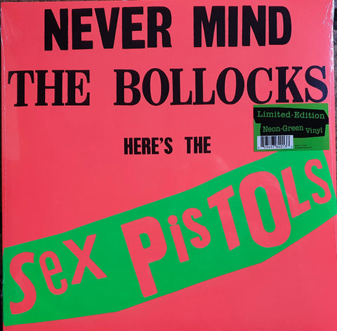 SEX PISTOLS - NEVER MIND THE BOLLOCKS, HERE'S THE SEX PISTOLS (GREEN VINYL)