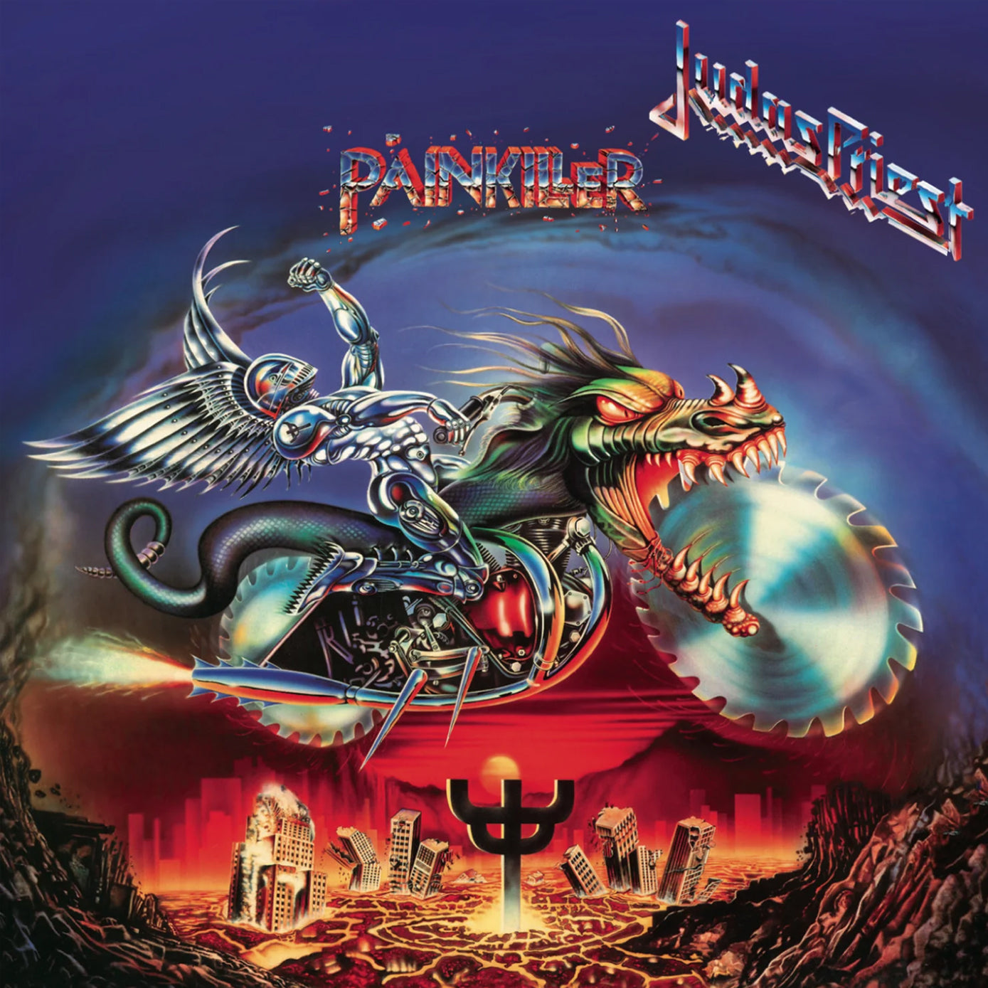 JUDAS PRIEST :: PAINKILLER 35TH ANNIVERSARY (BLUE MARBLE VINYL)